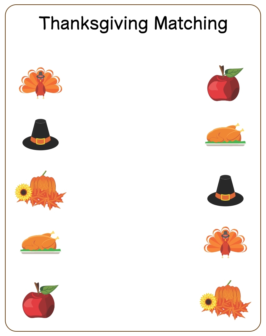 10 Best Printable Thanksgiving Worksheets PDF For Free At Printablee