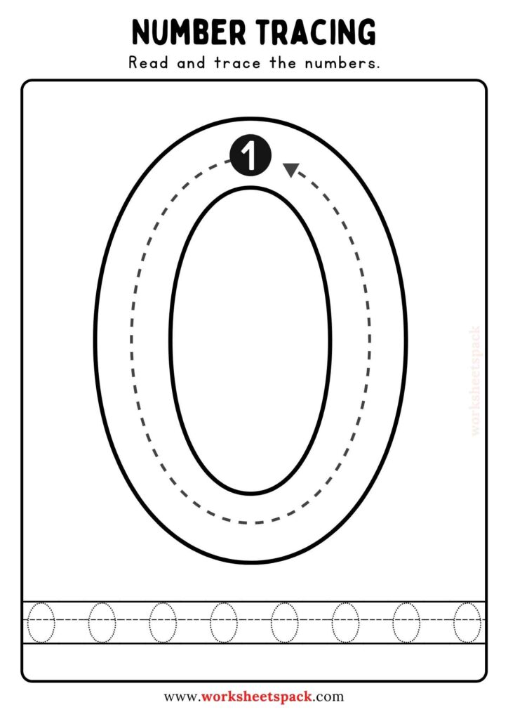 10 Printable Number Tracing Worksheets