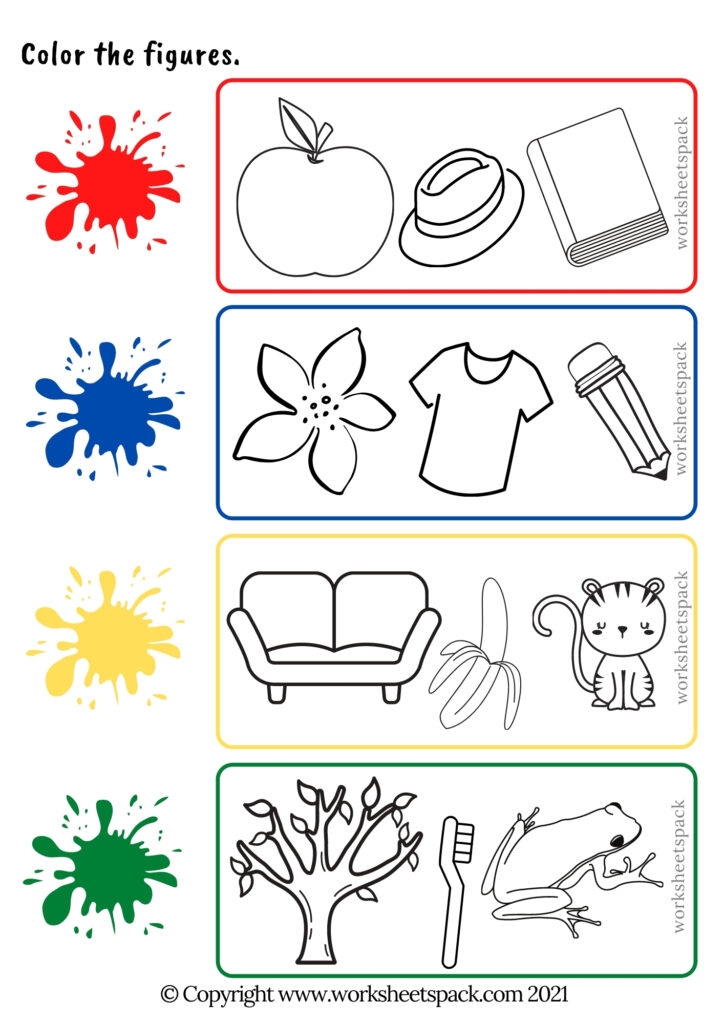 13 Best Free Printable Preschool Worksheets Color By Numbers 