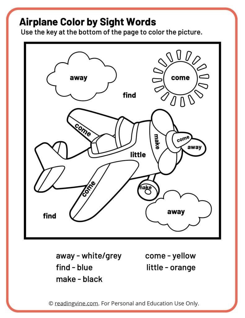 1st Grade Sight Word Worksheets Some Lucky Little Learners 