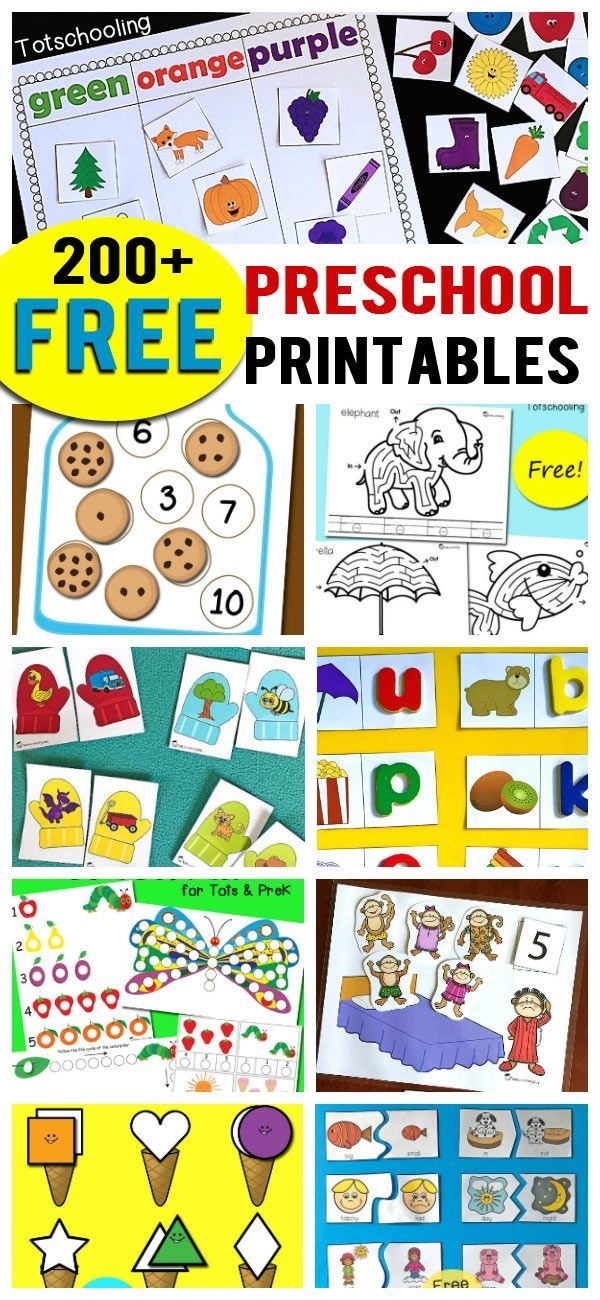 200 Free Preschool Printables Worksheets Free Preschool Printables 