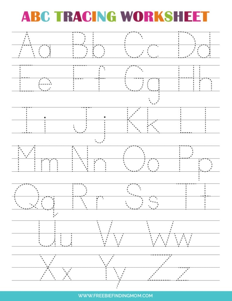 26 Printable Worksheets Trace The Letters Uppercase Lowercase A Z 