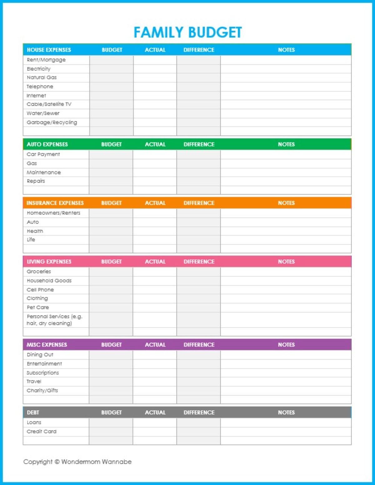 27 Free Printable Budget Templates To Use In 2024 Worksheets Library