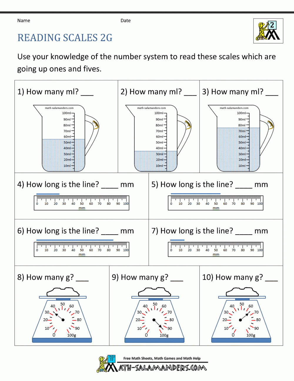 2nd Grade Math Worksheets Printable