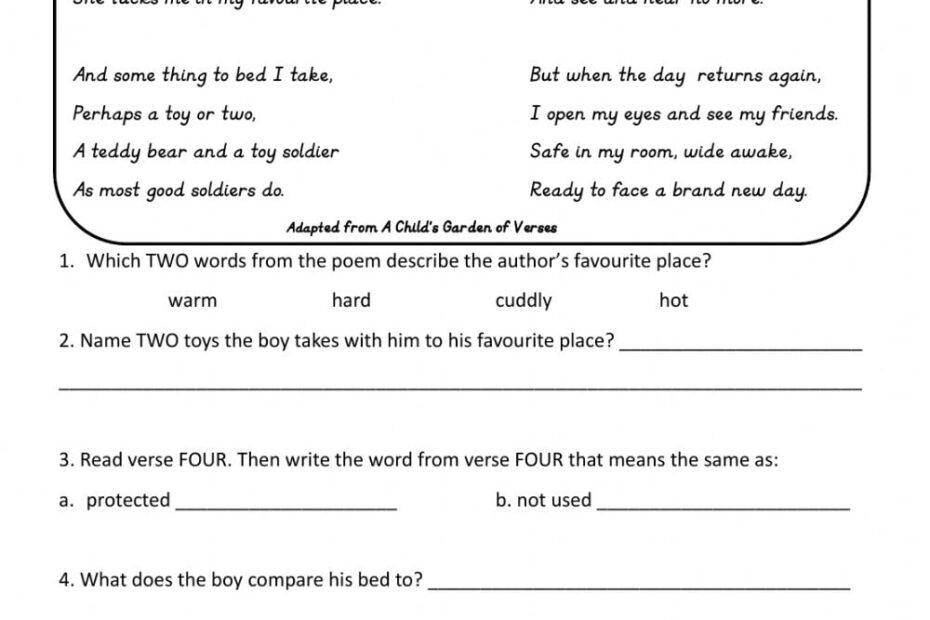 3rd Grade Printable Reading Worksheets Reading Worksheet Printable