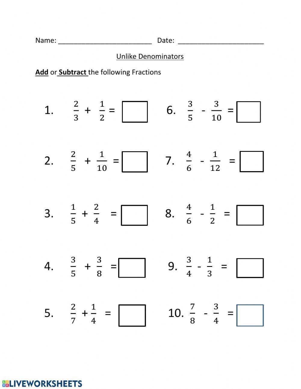 Adding Three Fractions Worksheets Worksheets Library