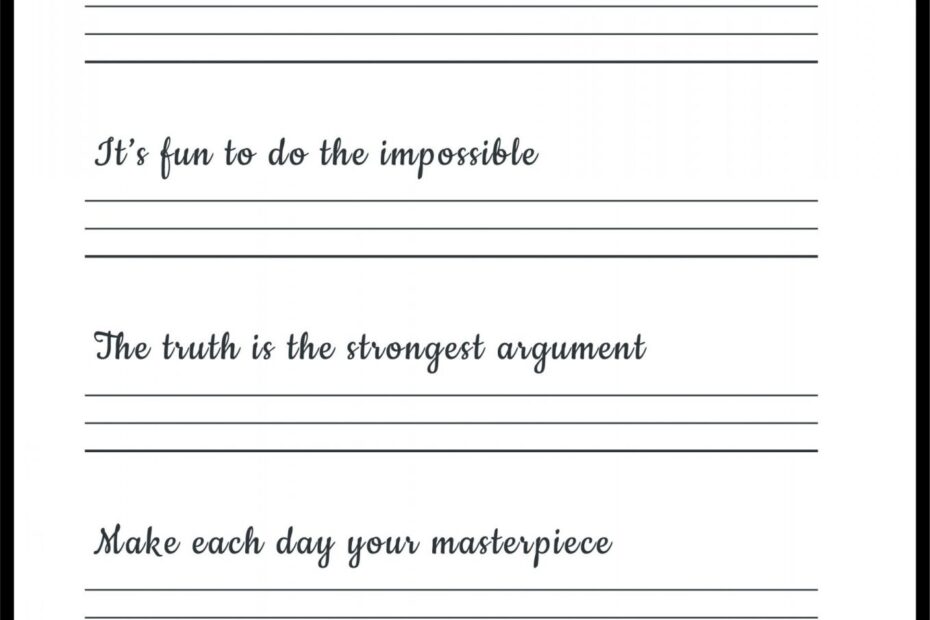 Adult Handwriting Worksheets Free Printable Writing Worksheets