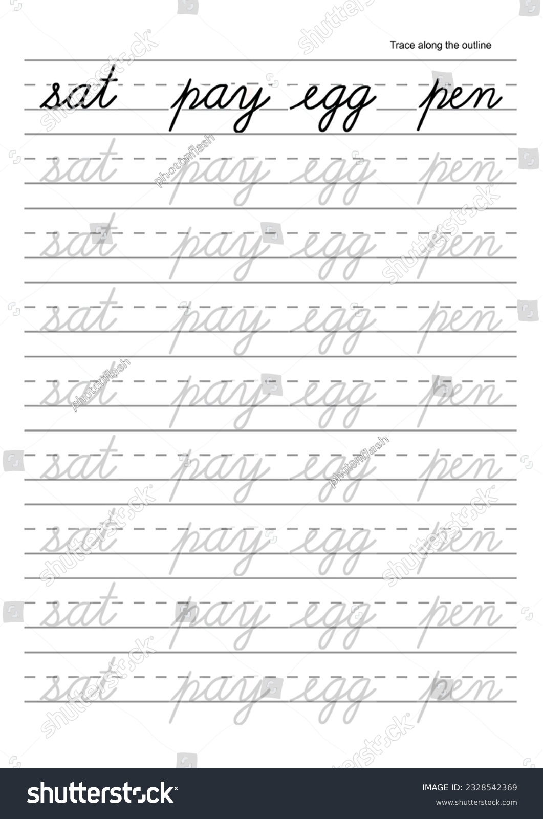 Alphabet Cursive Worksheets For Easy Handwriting Practice Free 