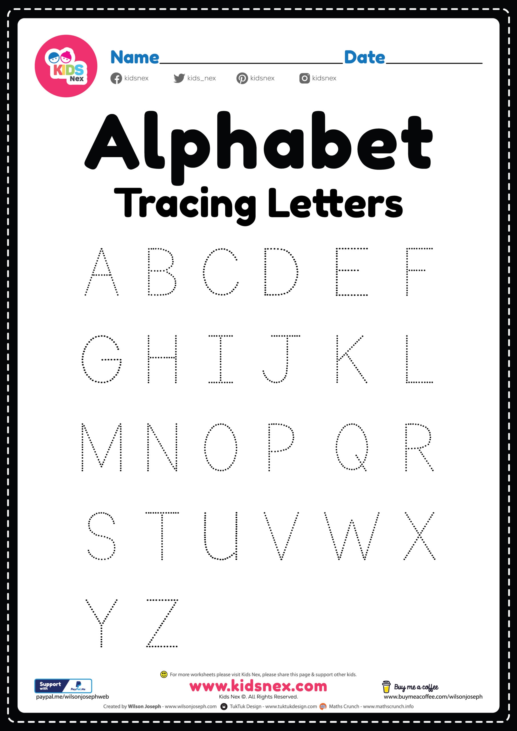 Alphabet Sheet Printable Alphabet Sheet Printable