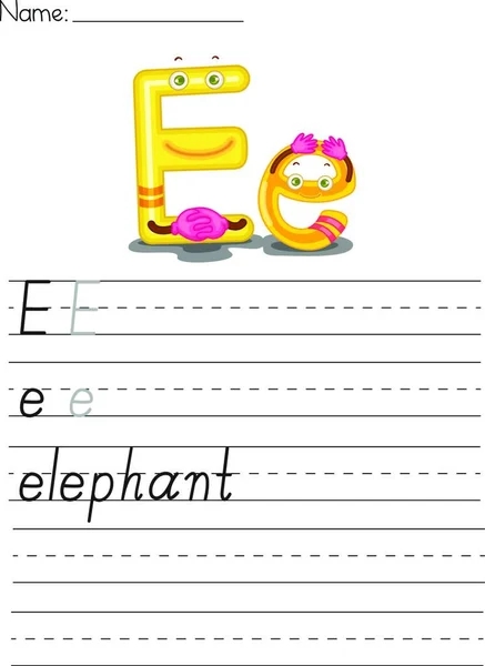 Alphabet Sheet Vector Illustration Stock Vector By YAY Images 621534828