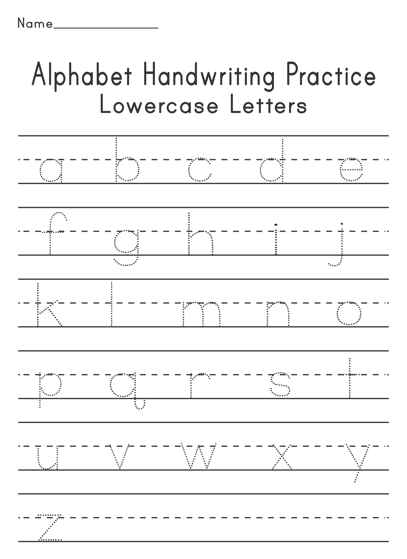 Alphabet Worksheets AZ 10 Free PDF Printables Printablee