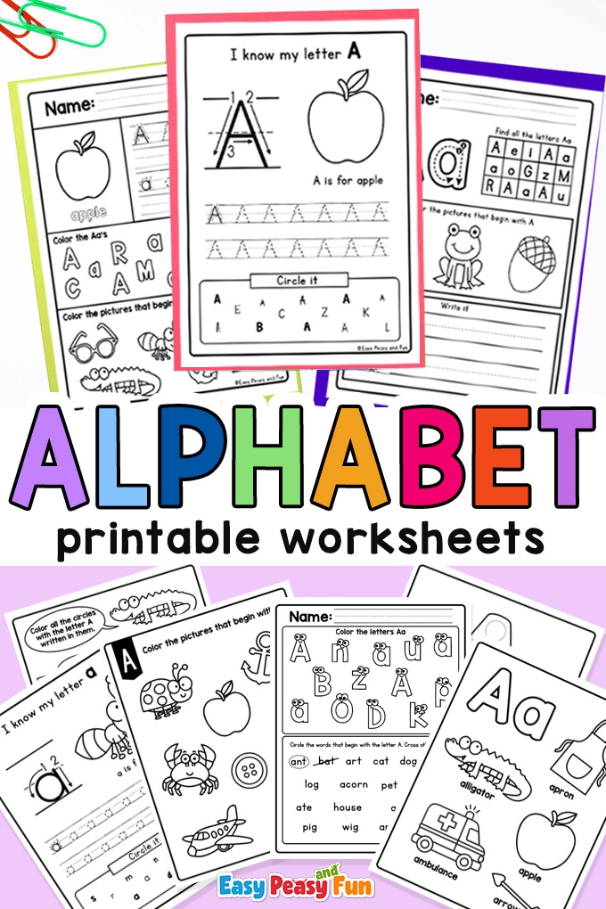 Alphabet Worksheets For Preschool And Kindergarten Easy Peasy And Fun