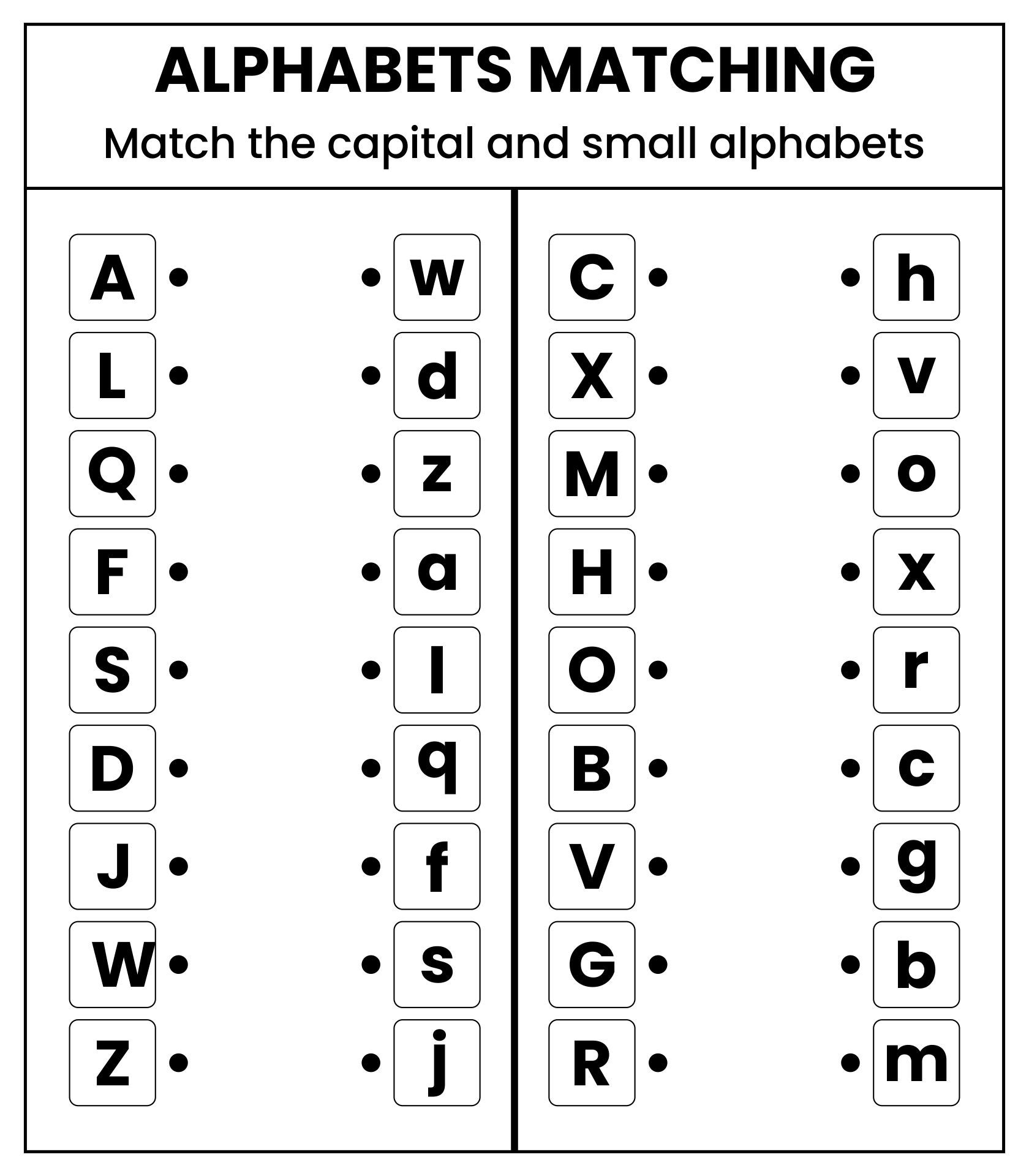 Alphabet Worksheets For Preschoolers