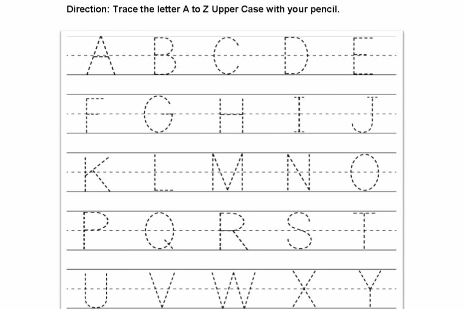 Alphabet Worksheets Tracing Alphabet Worksheets