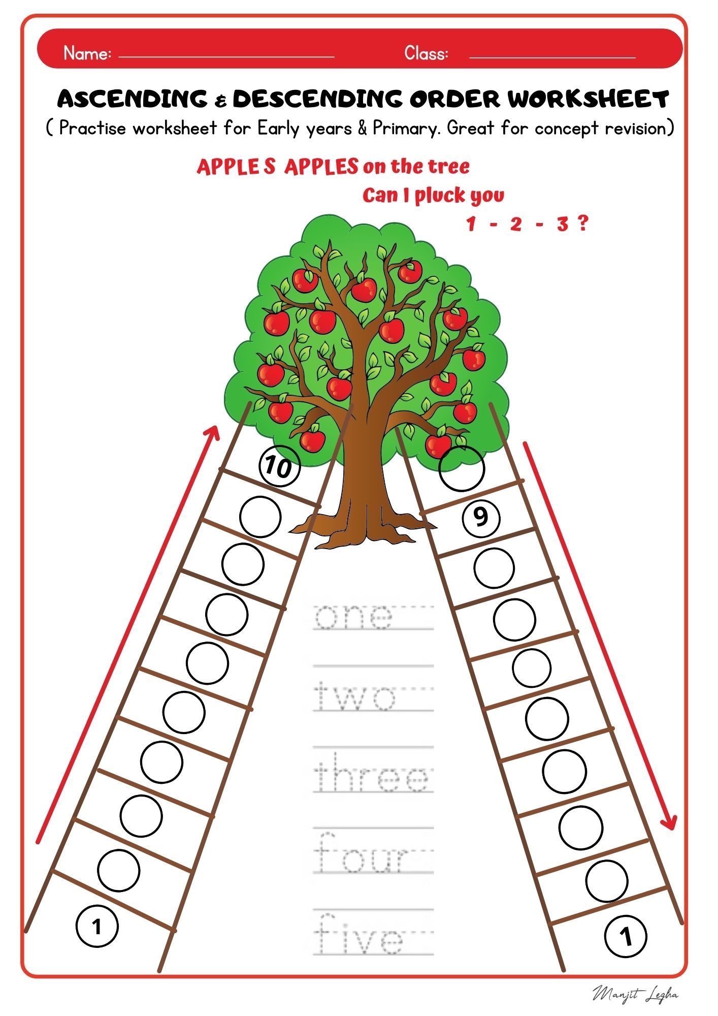 Ascending Descending Order Worksheet Math Worksheet Creative 