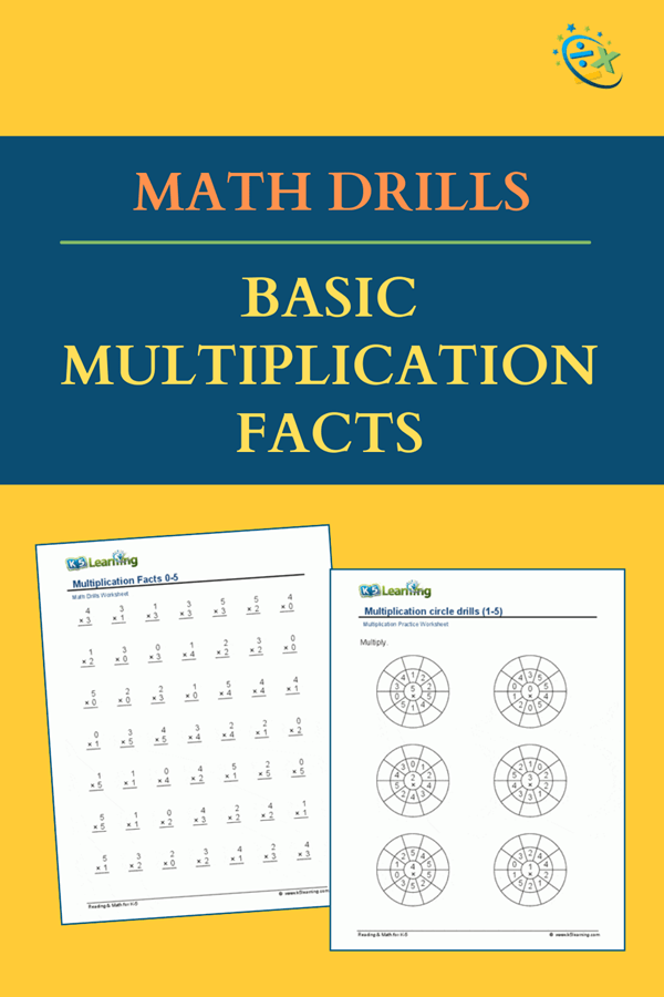 Basic Multiplication Math Drill Worksheets K5 Learning