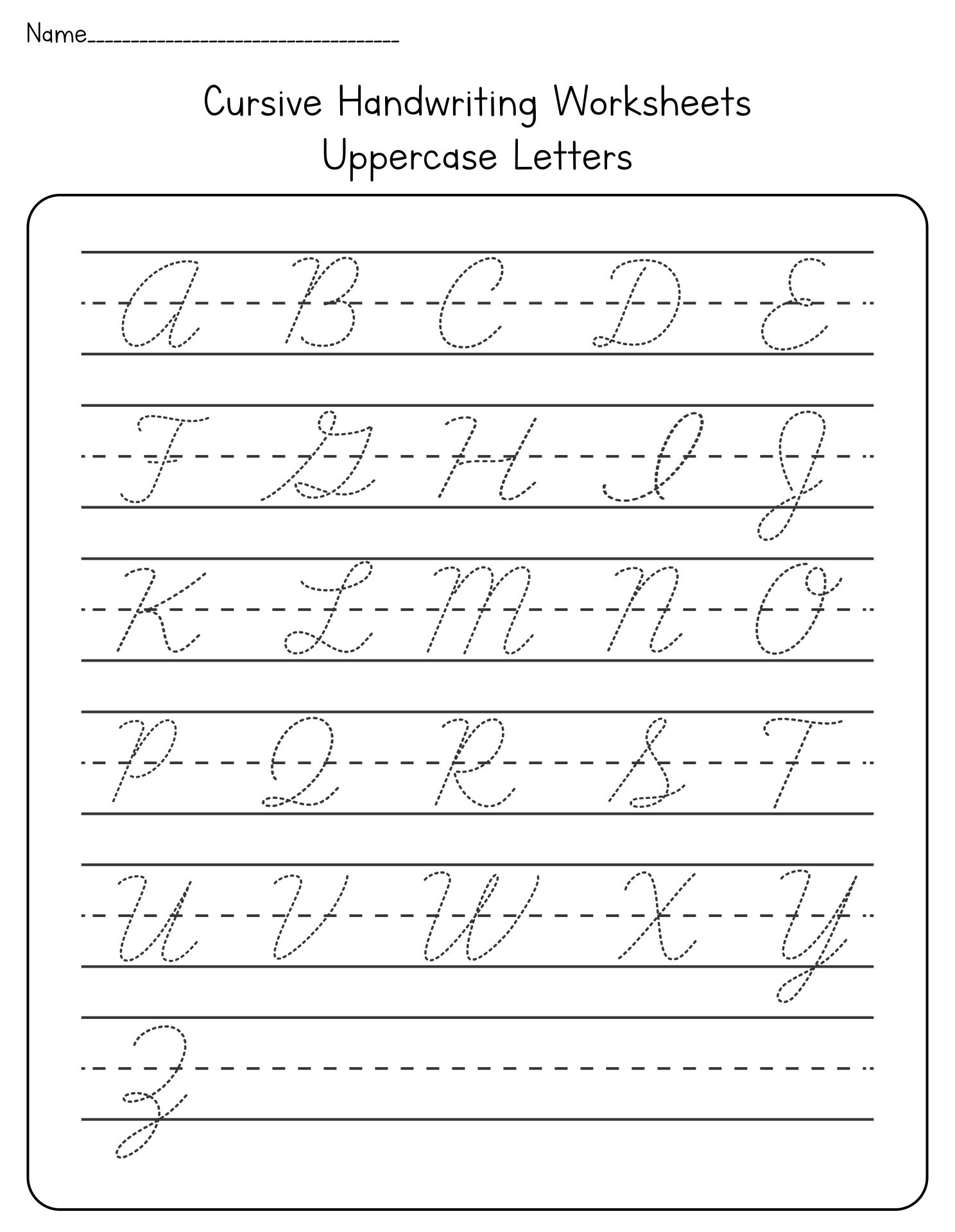 Blank Cursive Worksheets 13 Free PDF Printables Printablee Blank Cursive Worksheets 13 Free PDF Printables Printablee