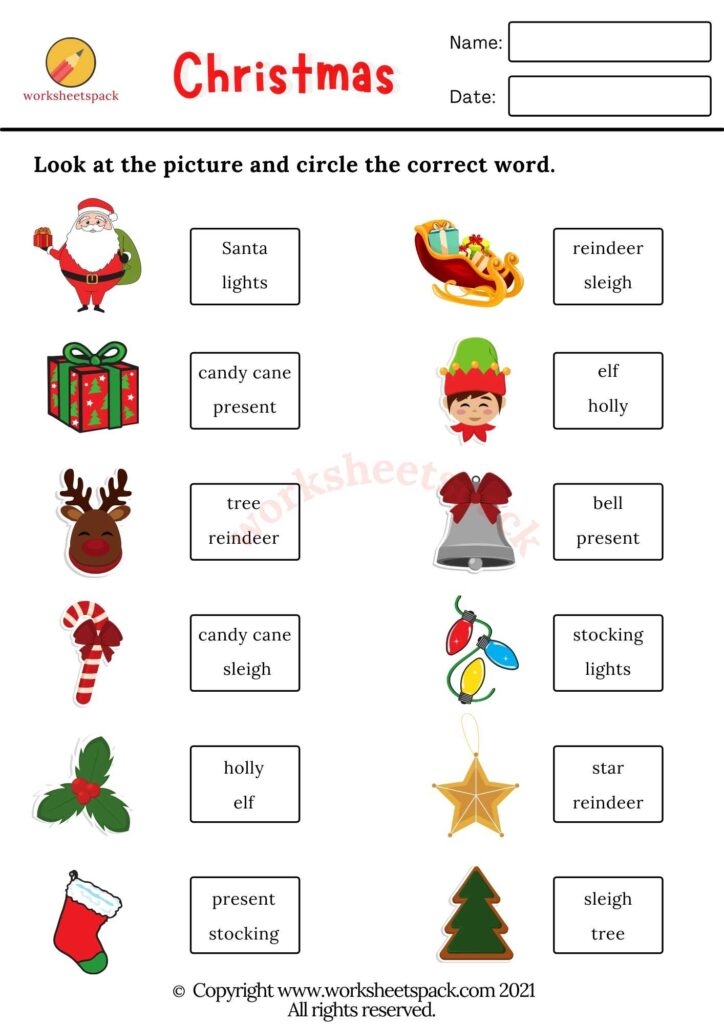 Christmas Addition Worksheets With Answer Key Worksheets Library