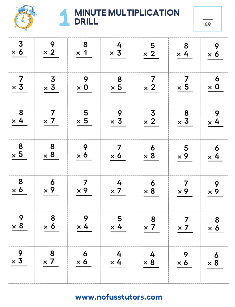 Circle Drills multiplication 2 12 Worksheets K5 Learning 