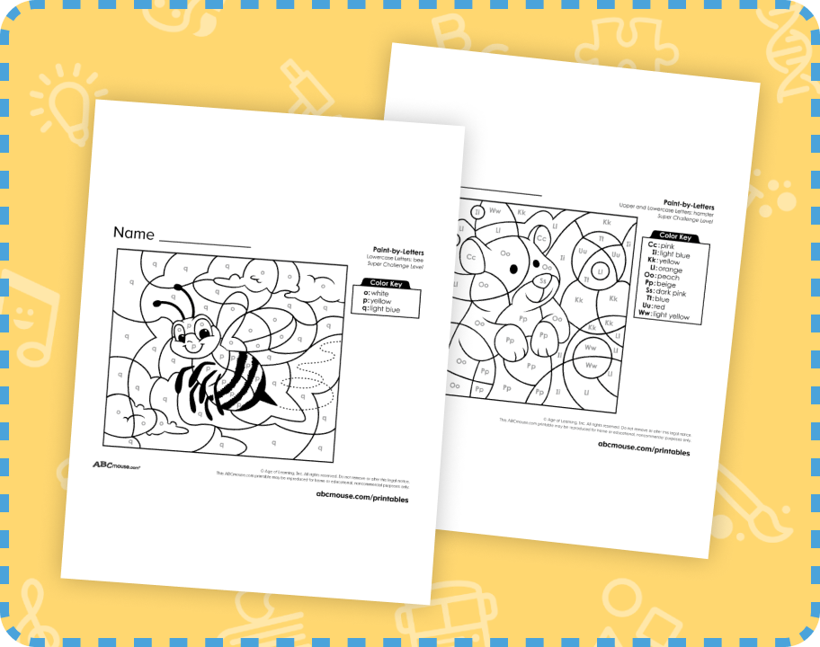 Color By Letter Worksheets For Kindergarteners Free PDF Printables 