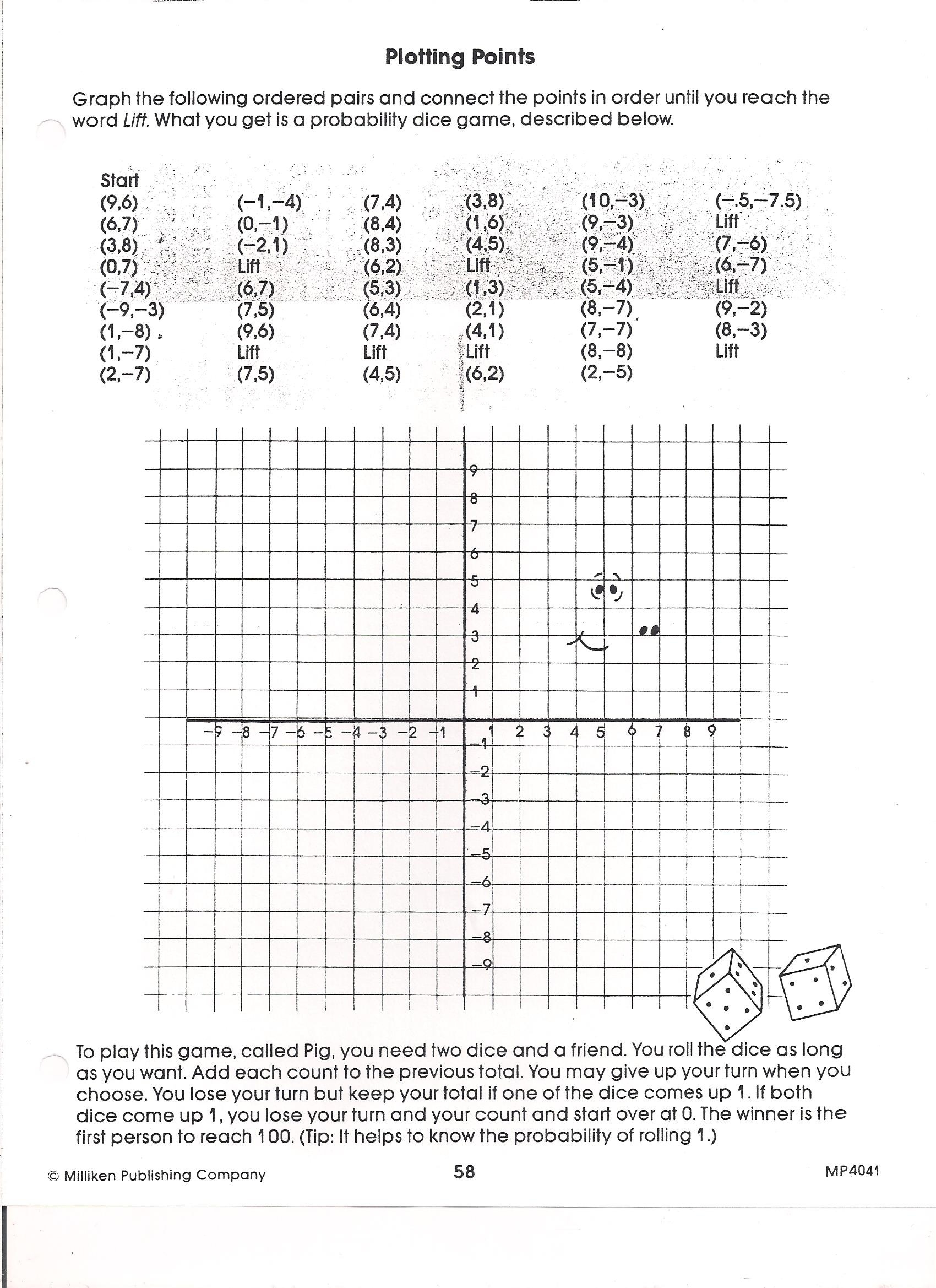 Coordinate Worksheets Free Printable Christmas Coordinate Graphing 