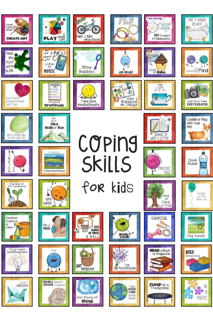 Coping Skills Cards Free Printable Coping Skills Worksheets