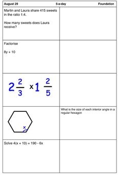 Corbettmaths 5 a day