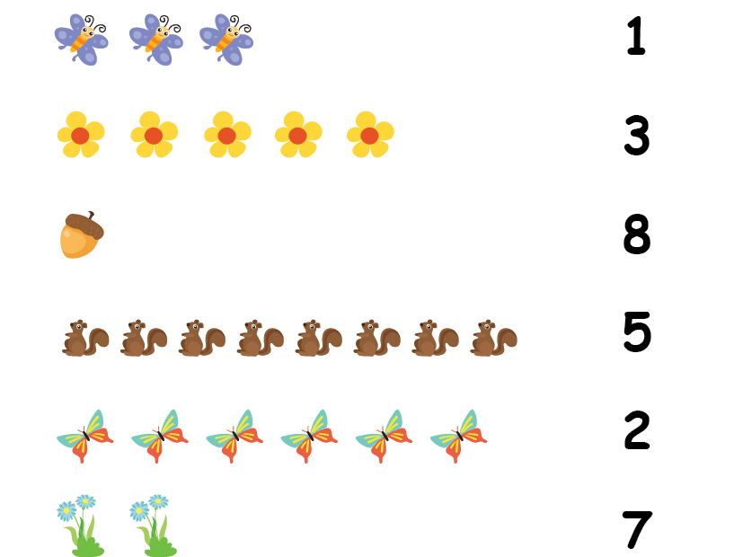 Count And Match Worksheet By Easy Kids EasyKids in