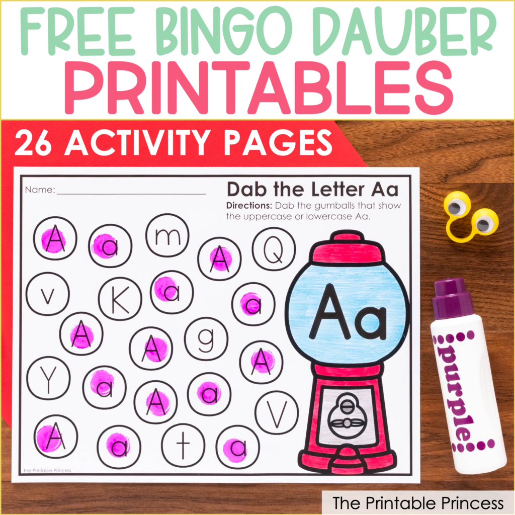 Creative Bingo Dauber Worksheets For Engaging Learning