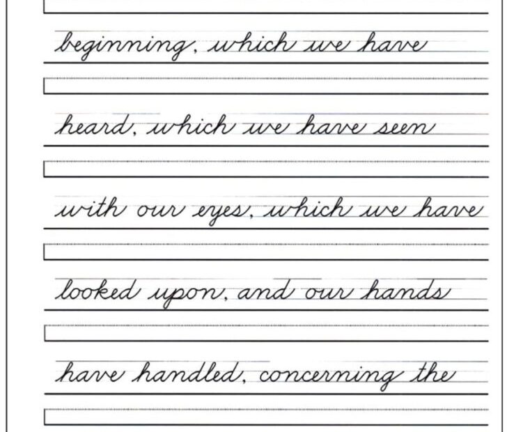 Cursive Writing Teaching Methods Handwriting Worksheets