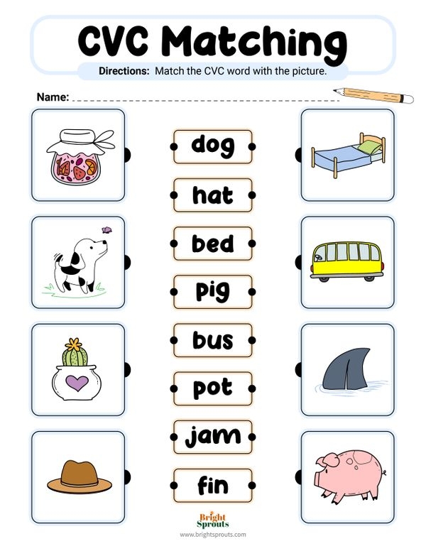 CVC Words Flashcards PDF Kindergarten CVC Printable 49 OFF