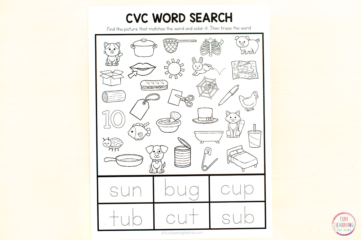 CVC Words Worksheets Engaging Phonics Activities For Kids