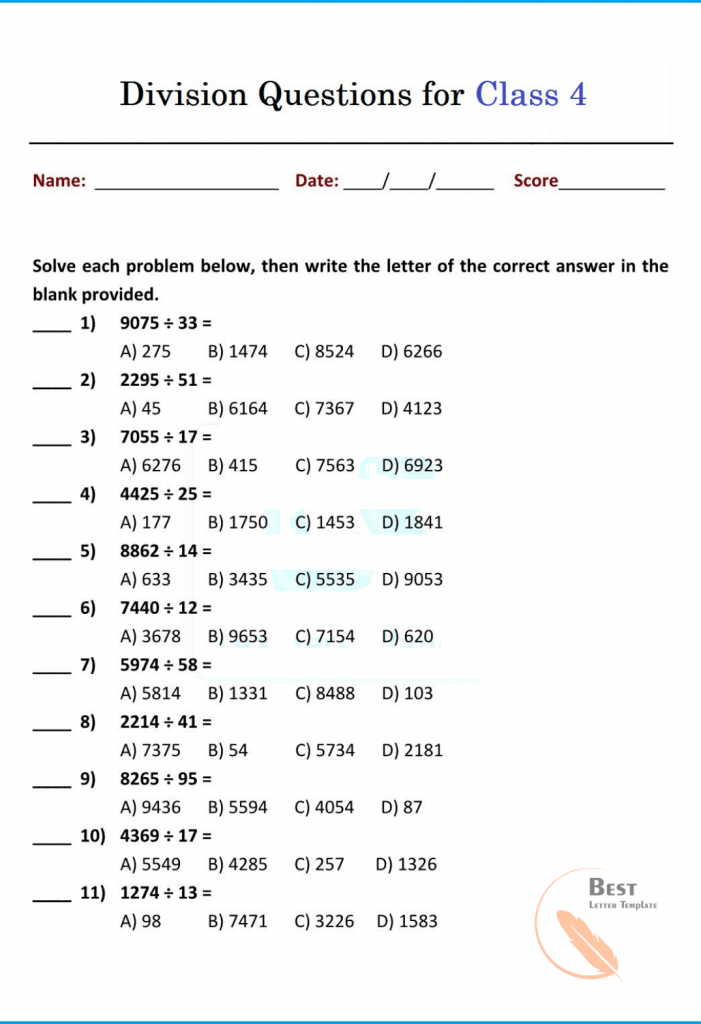 Division Question Division Question