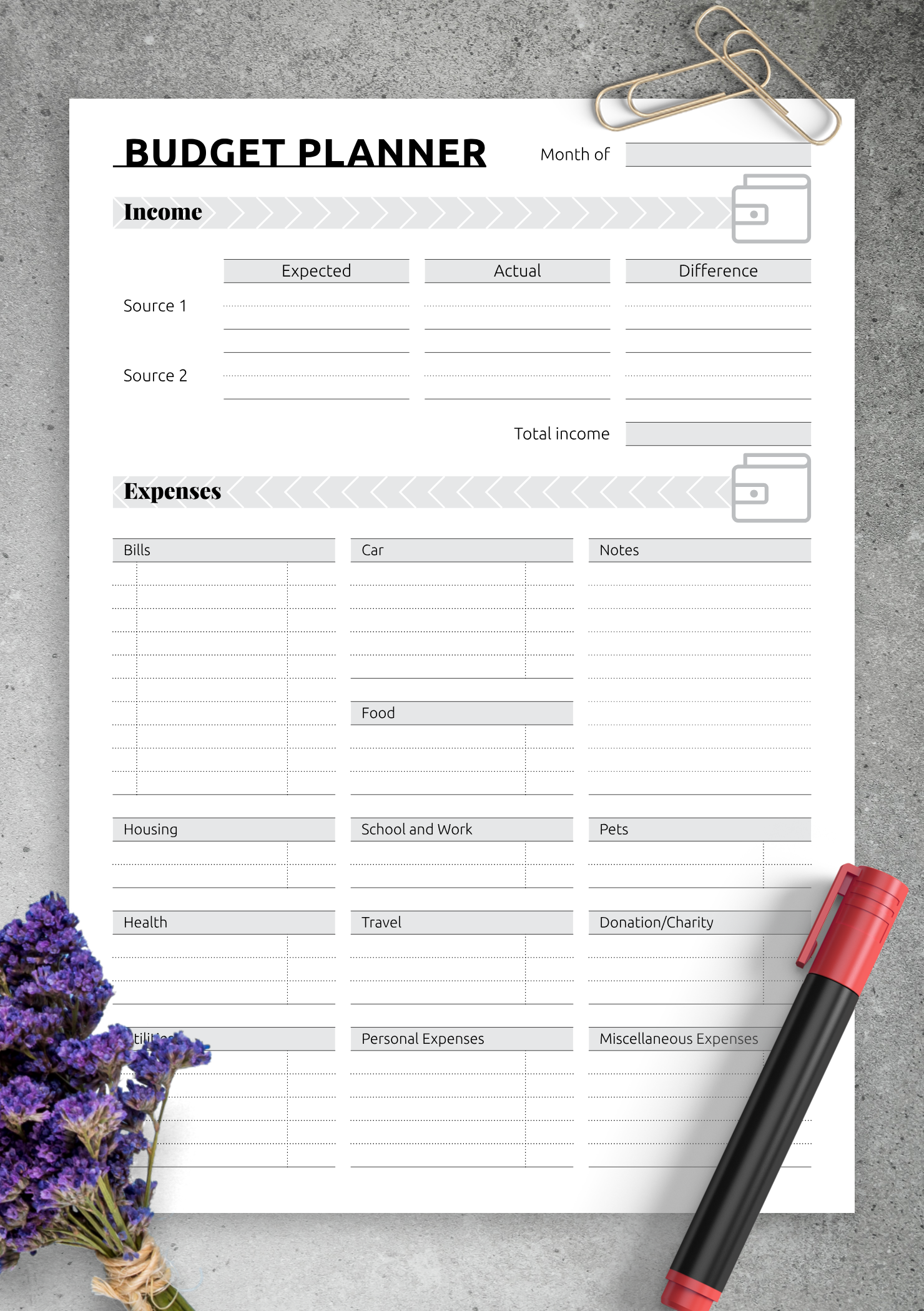 Easy Budget Worksheet Printable Liolee