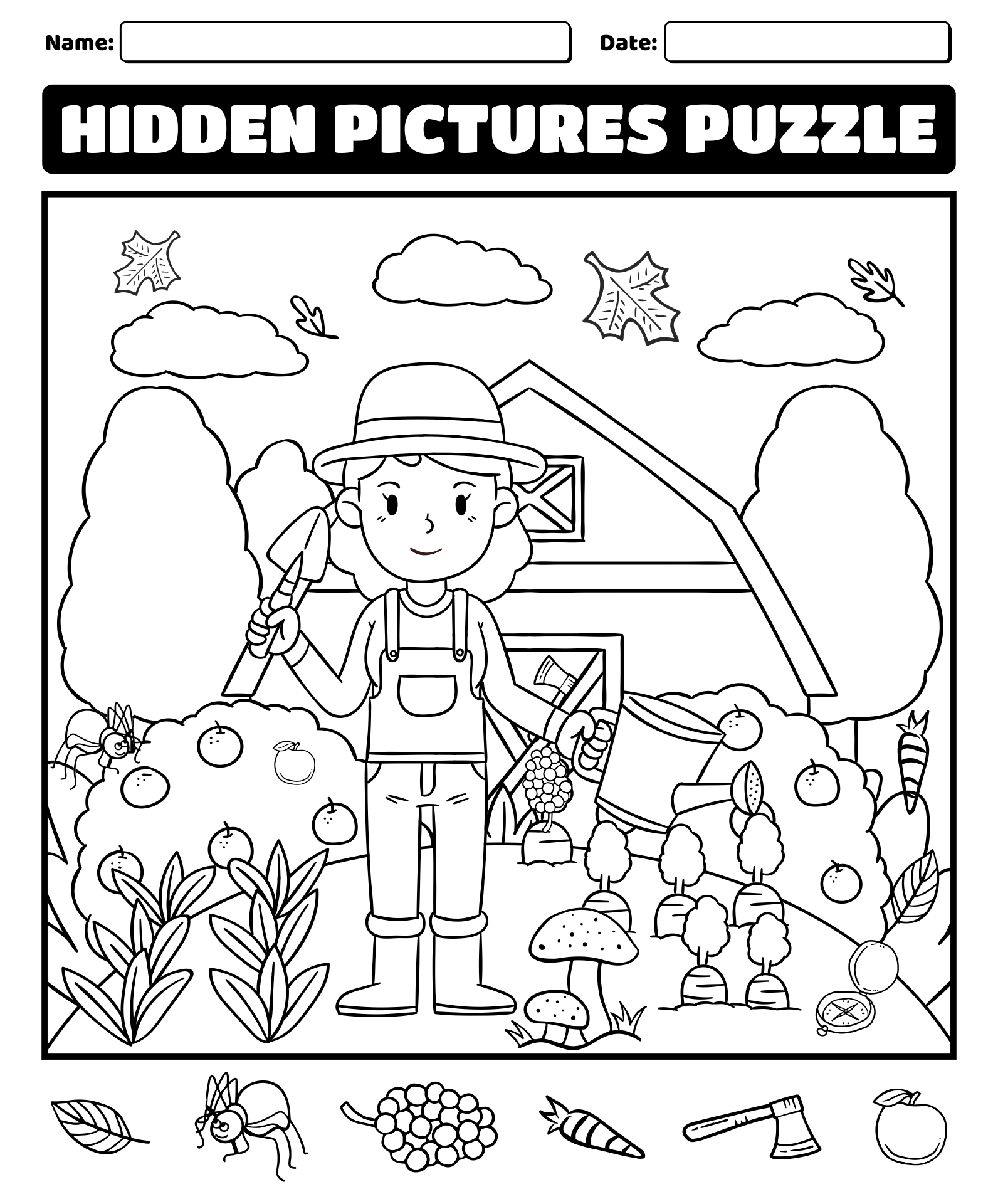 Easy Hidden Object Worksheets 6 Free Pdf Printables Printablee Bilarasa