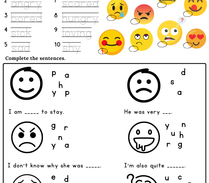 Emotions Worksheets Explore And Manage Feelings Effectively