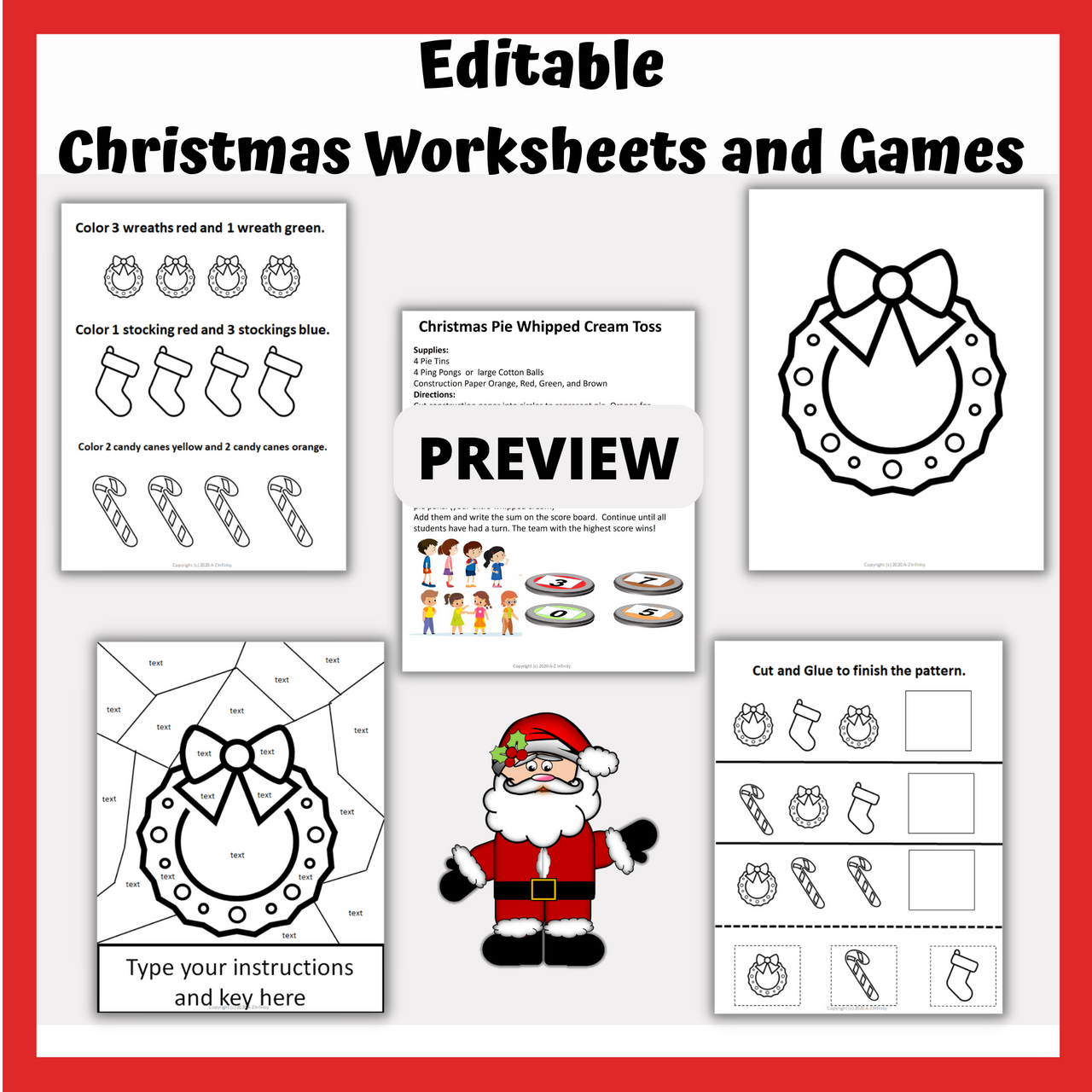 Engaging Preschool Christmas Worksheets Festive Learning Activities