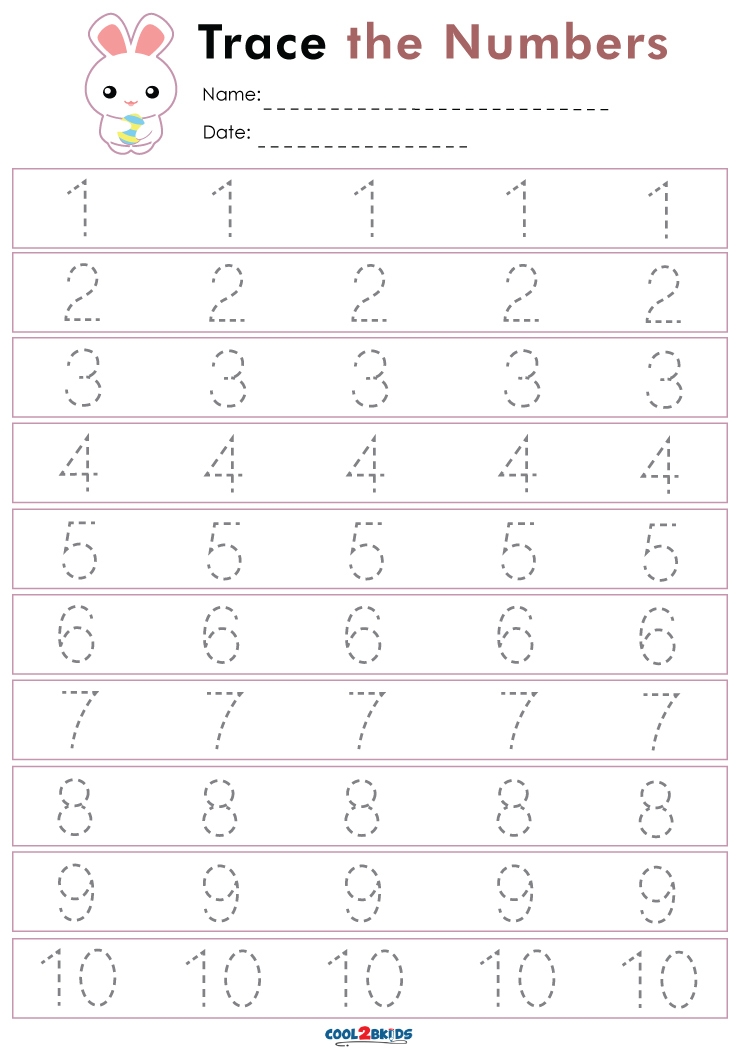 Engaging Tracing Numbers Worksheets 1 20 For Early Learners