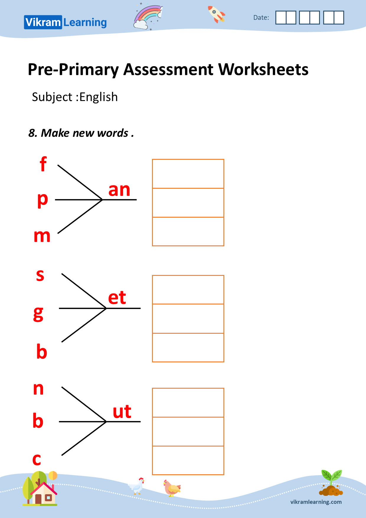 English Worksheet Activity For Ukg Ukg English Worksh Vrogue co