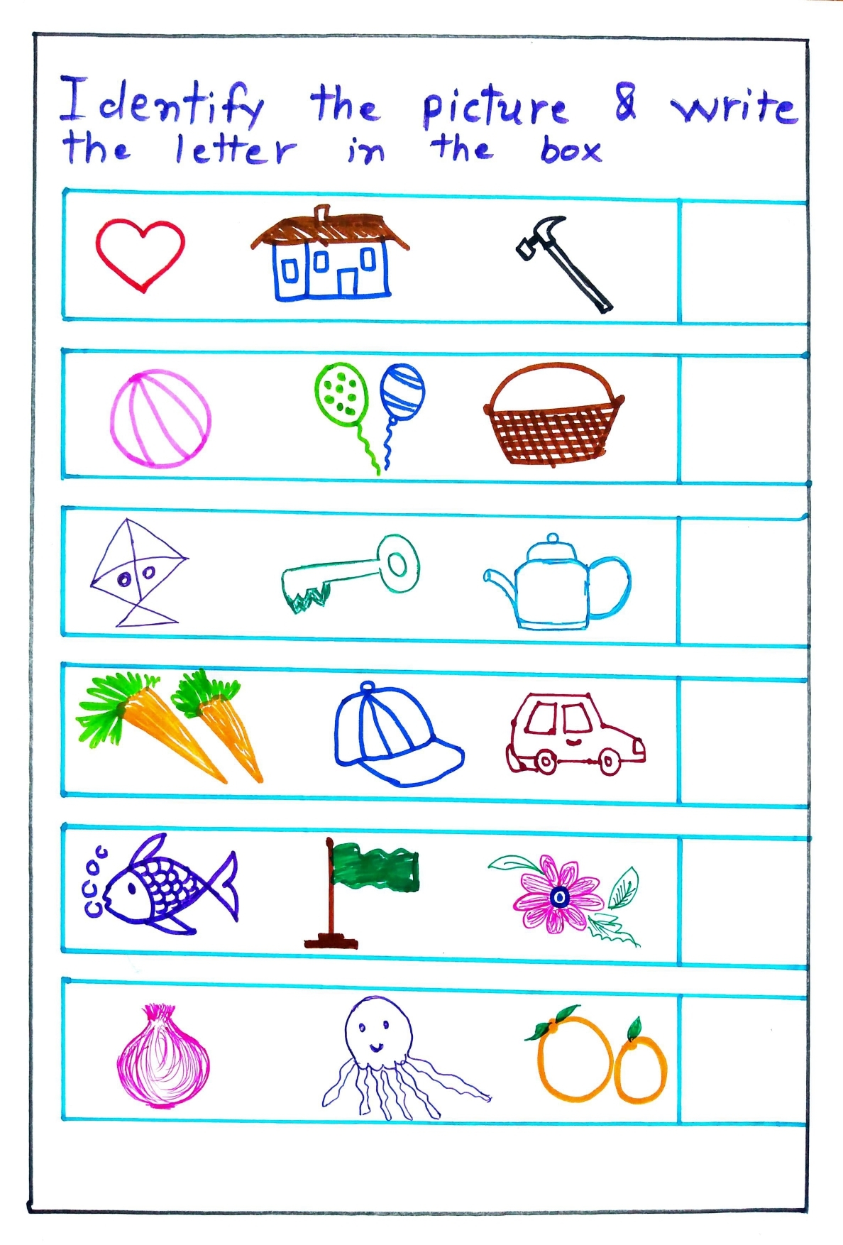 ENGLISH Worksheets For Nursery LKG UKG Part 1