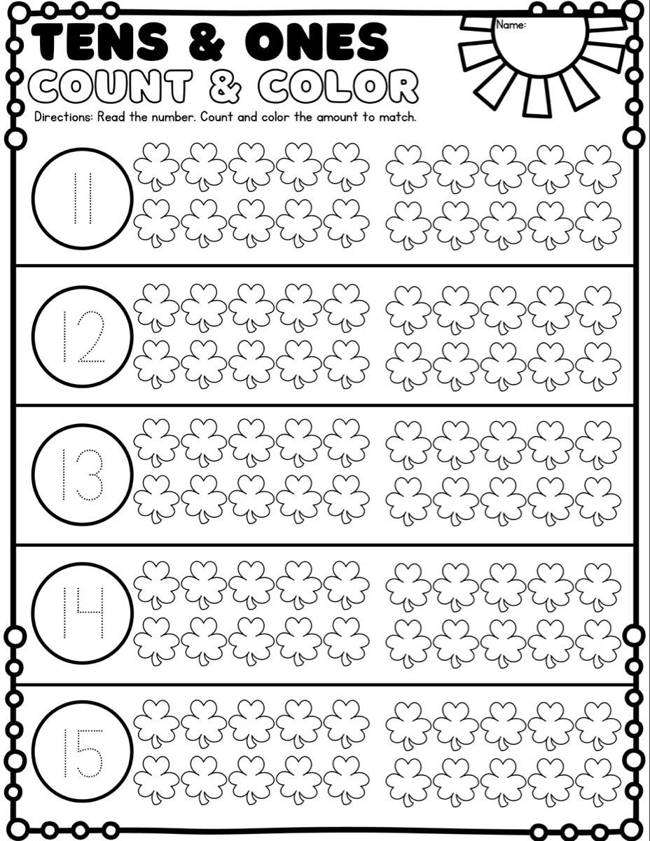 Eureka Math Kindergarten Worksheets Printable Kindergarten Worksheets