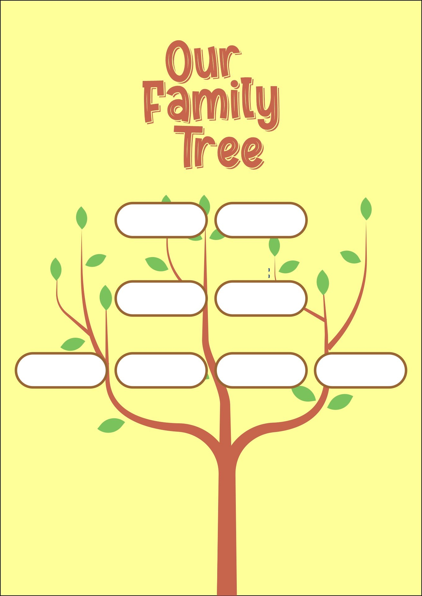 Family Tree Worksheet 10 Free PDF Printables Printablee