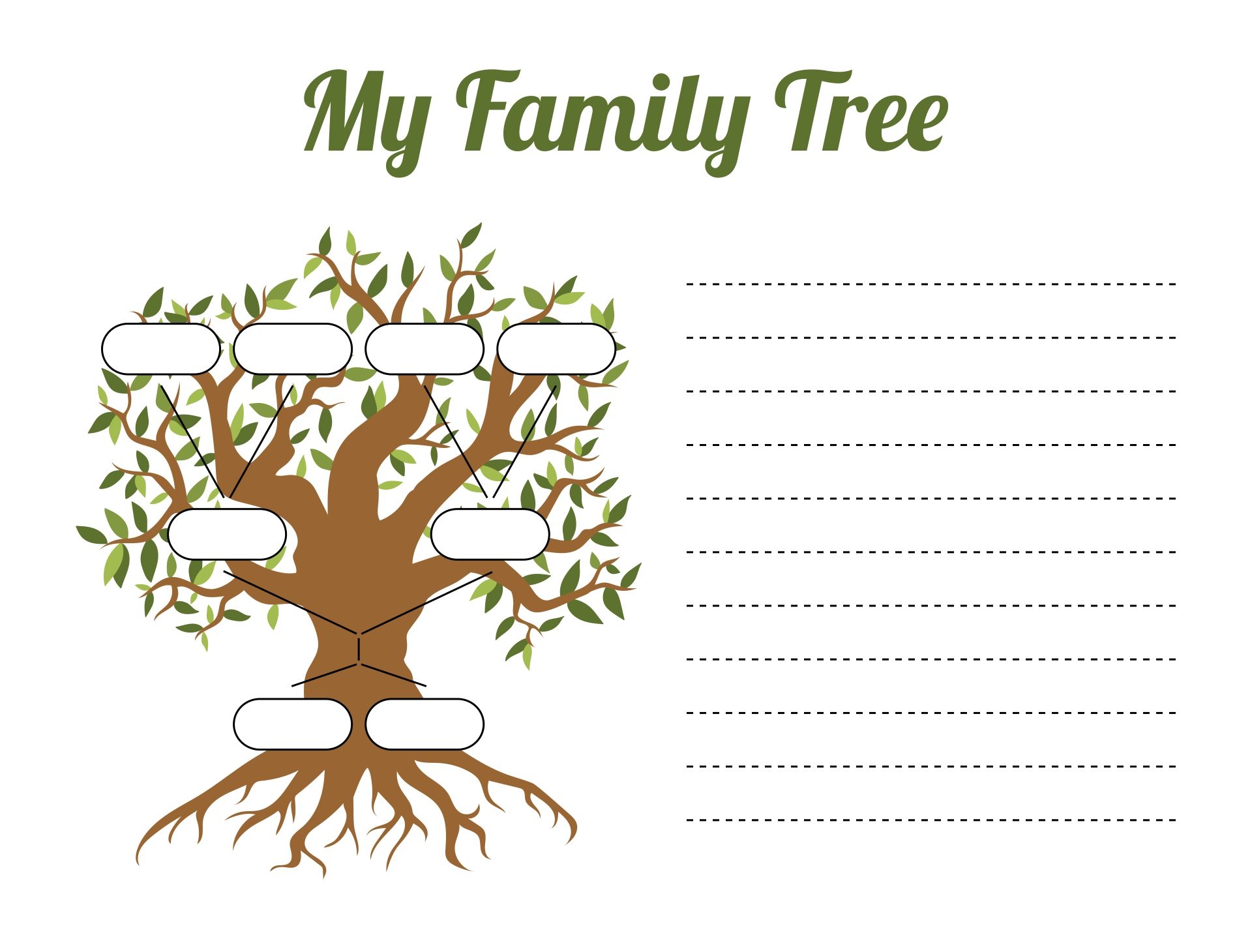Family Tree Worksheet 10 Free PDF Printables Printablee