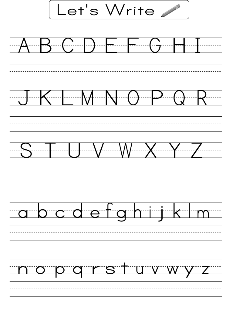 Free Alphabet Printables Worksheets