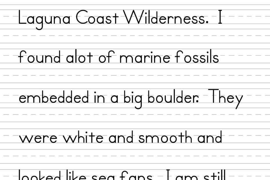 Free Handwriting Worksheets For Kids Activity Shelter