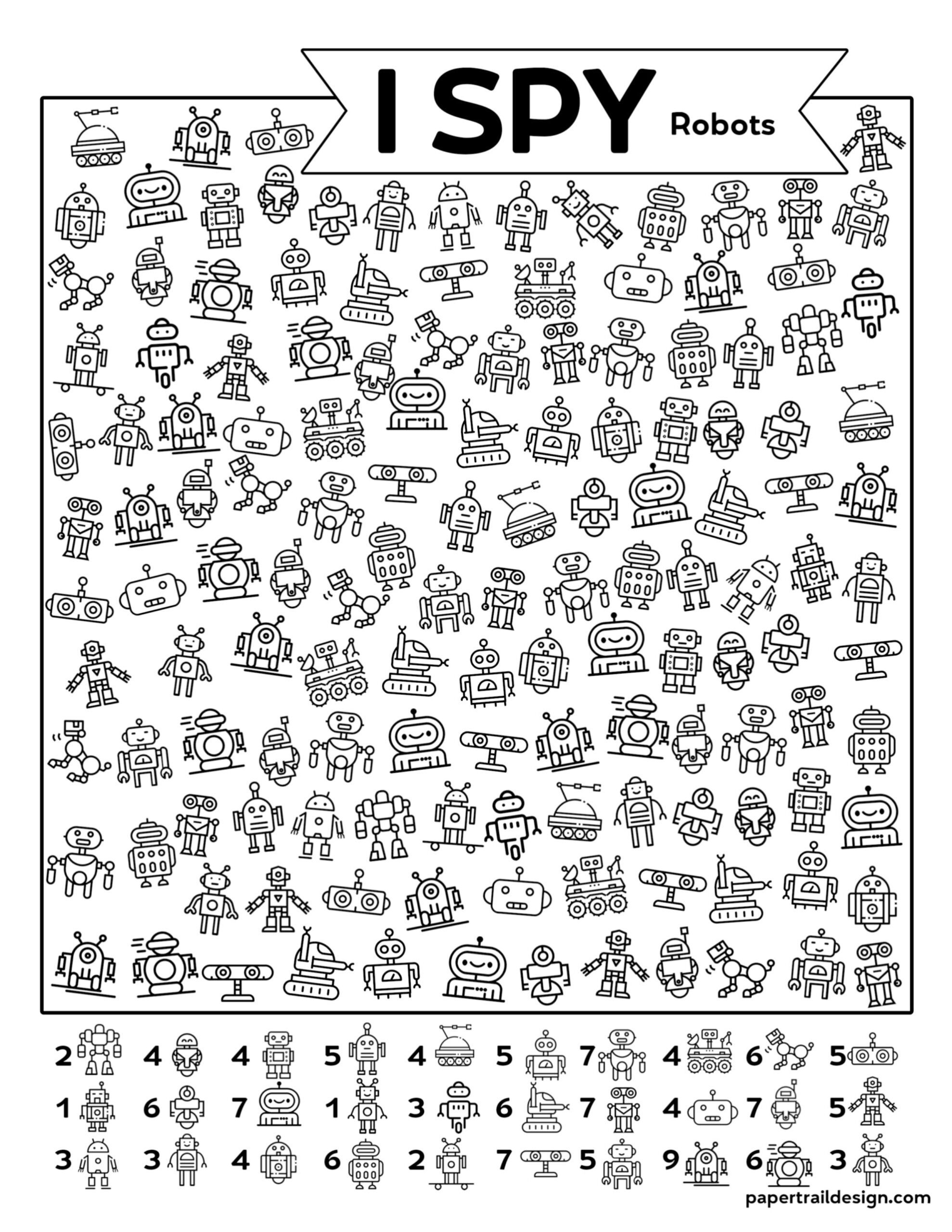 Free I Spy Printable Worksheets