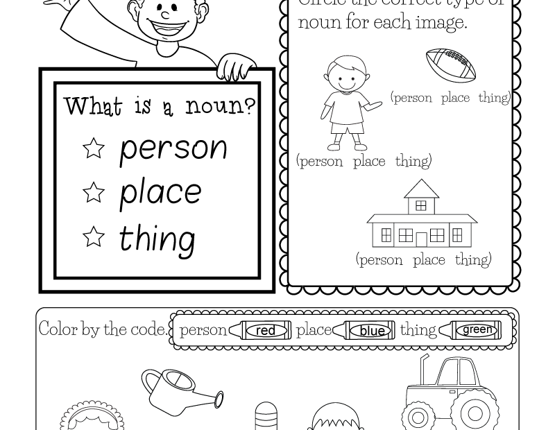 Free Kindergarten English Worksheet Printable