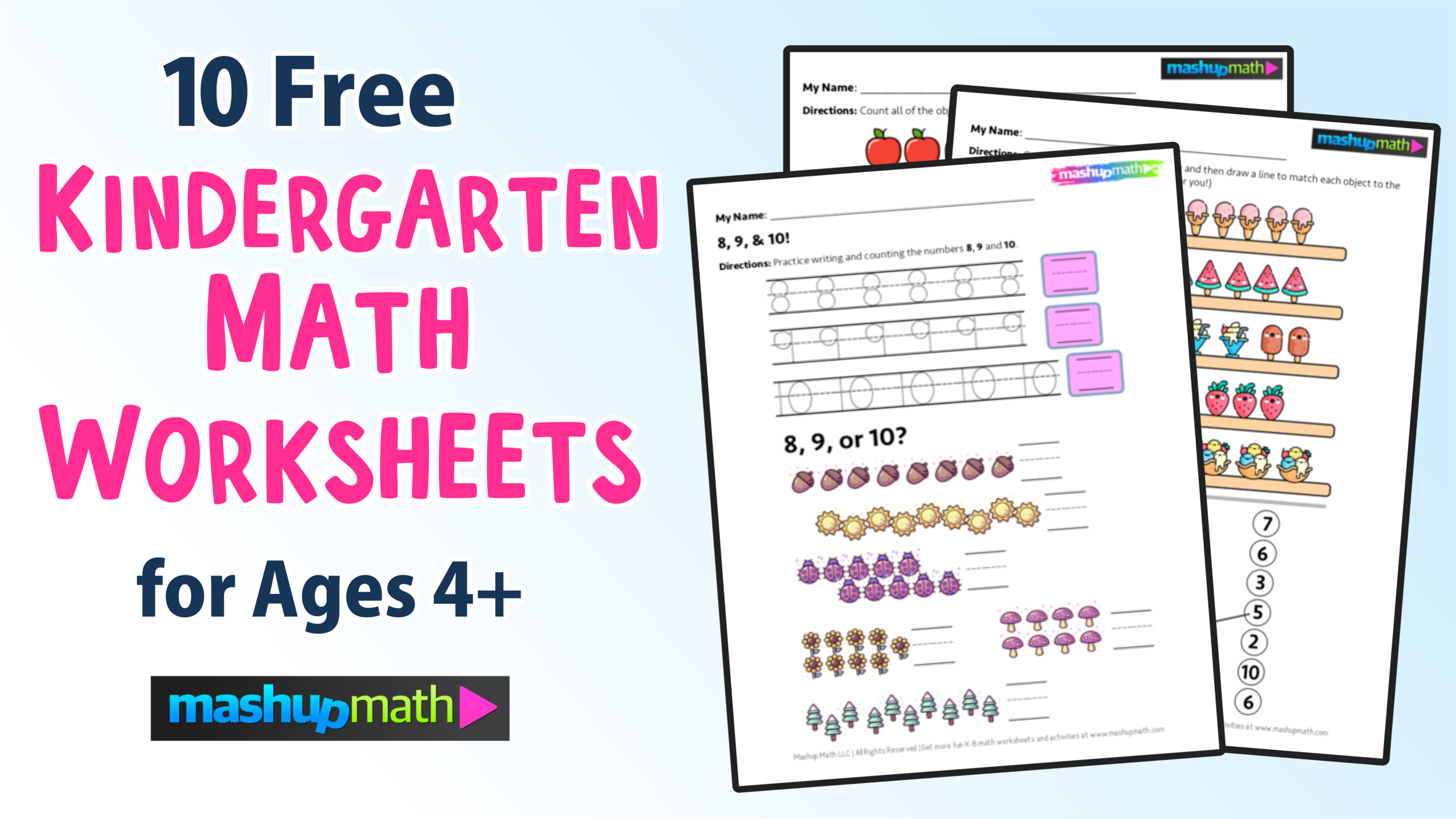 Free Kindergarten Math Worksheet Free Printable Download Free 