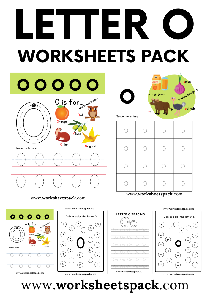 Free Letter O Printable Worksheets PDF Worksheetspack