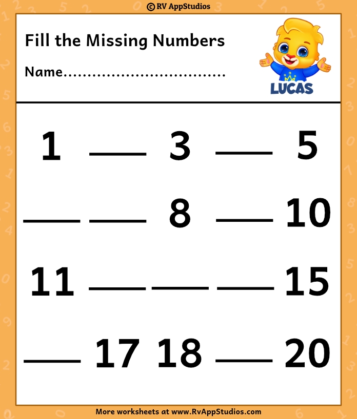 Free Missing Number Worksheet Download Free Missing Number Worksheet 